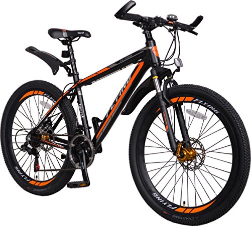 Flying 21 speeds Mountain Bikes Bicycles Shimano Alloy Frame with Warranty (Orange Black)