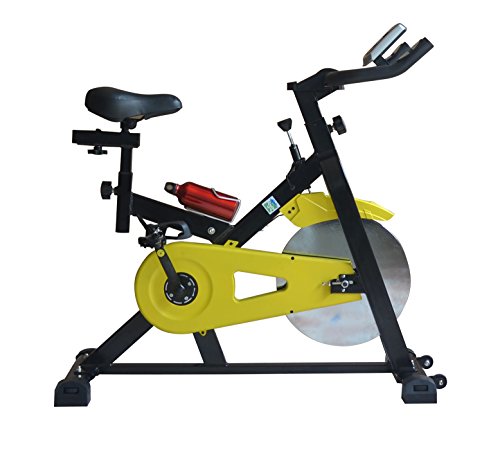 Olympic ES-705 Aerobic Cardio Indoor Cycling Exercise Bike - Black / Yellow