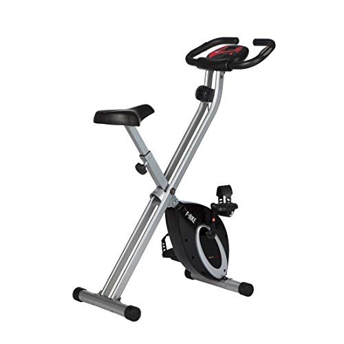 Ultrasport F-Bike, Bicycle Trainer, Home Trainer, Collapsible Exercise Bike with Training Computer and Hand Pulse Sensors, Black