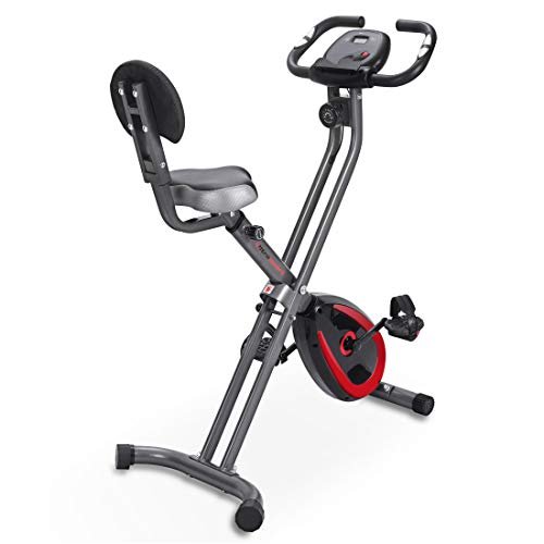 Ultrasport F-Bike Advanced Bicycle Trainer with Training Computer, App, Pulse Readers, Collapsible